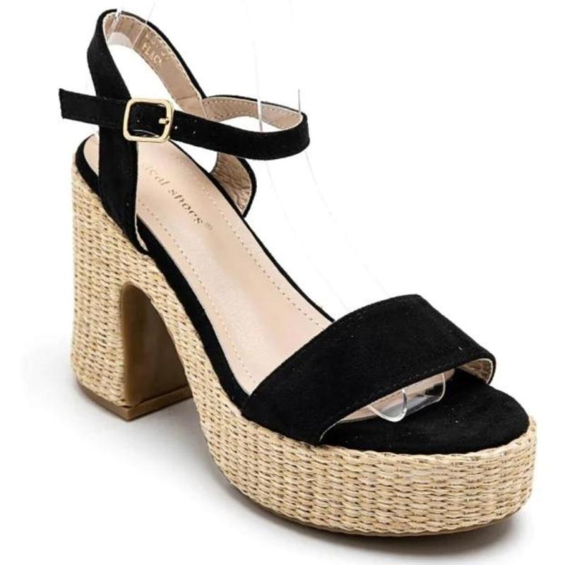 Sigrid Dame Plateau 3857   Black fra Shoes