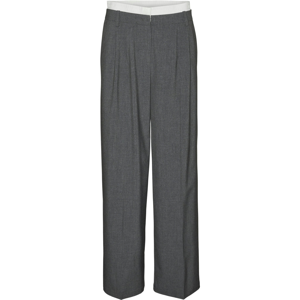 Dame Bukser Vmmadja   Dark Grey Melange fra Vero Moda