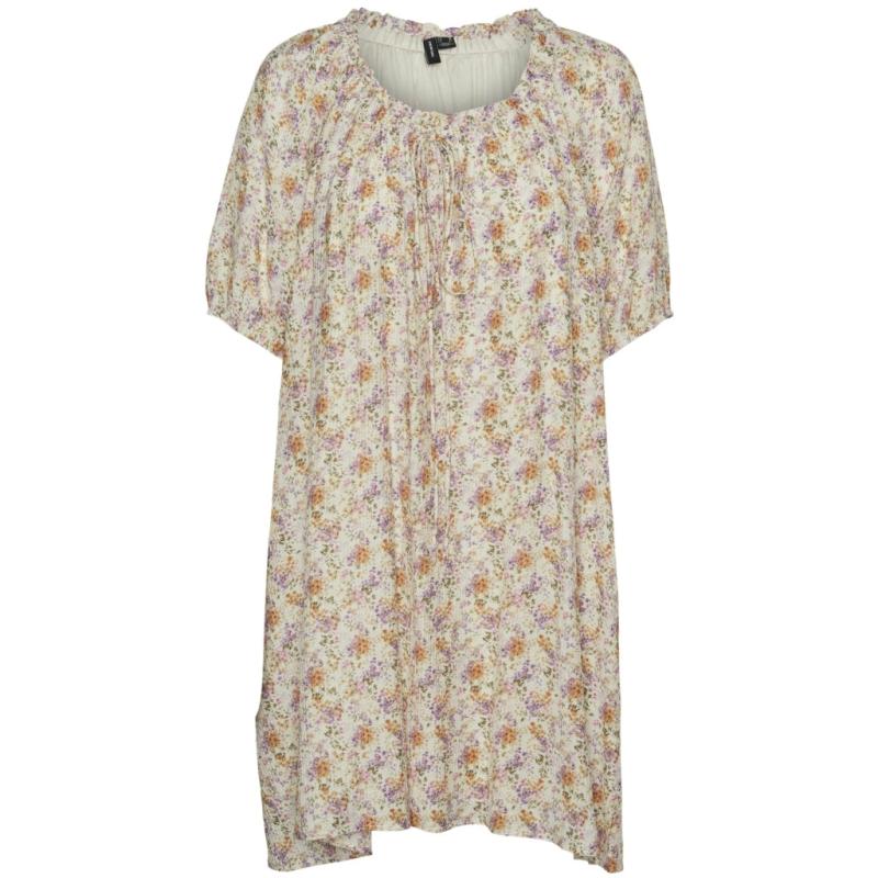 Dame Kjole Vmalia   Birch Mini Flower fra Vero Moda