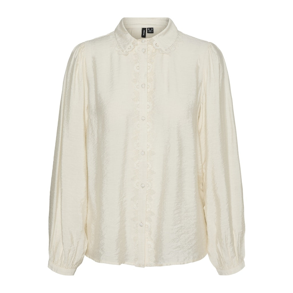 Dame Skjorte Vmgina   Birch fra Vero Moda
