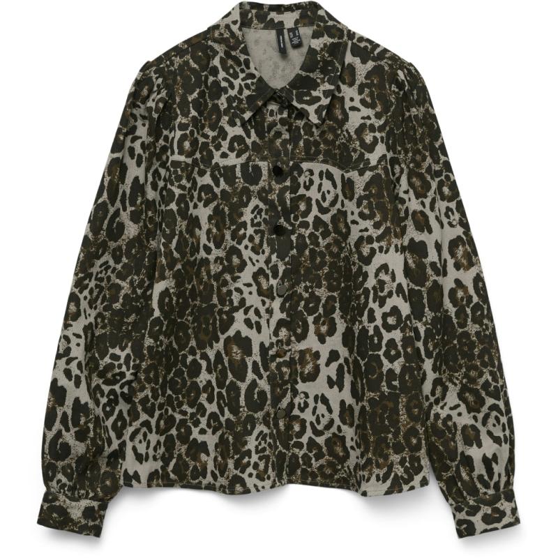 Dame Skjorte Vmwindy   Black Leo fra Vero Moda