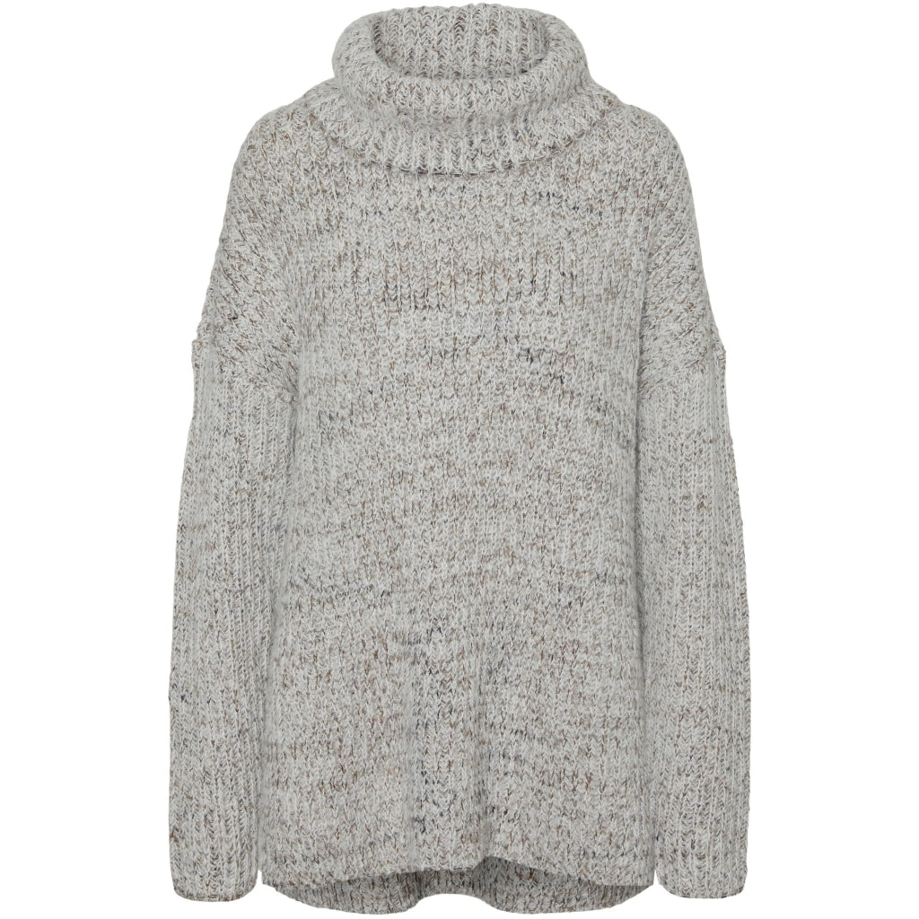 Dame Strik Vmelva   Birch W Brown Lentil + Melange fra Vero Moda