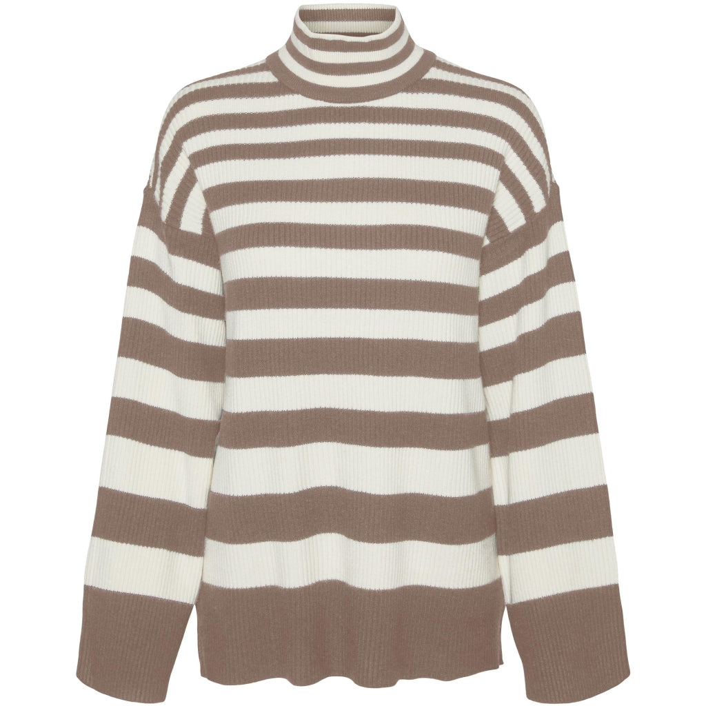 Dame Strik Vmhermosa   Brown Lentil W Birch fra Vero Moda