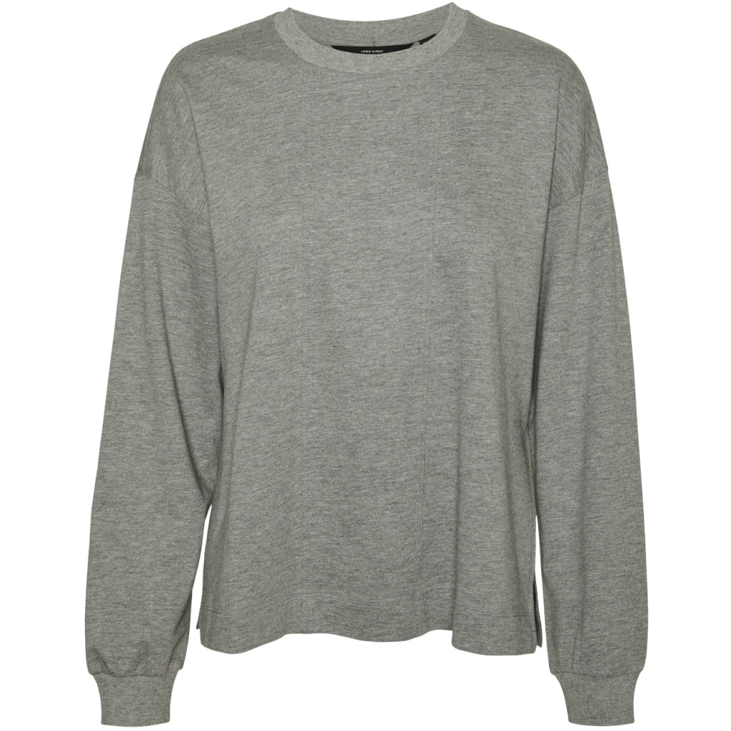 Dame Sweatshirt Vmpira   Light Grey Melange fra Vero Moda