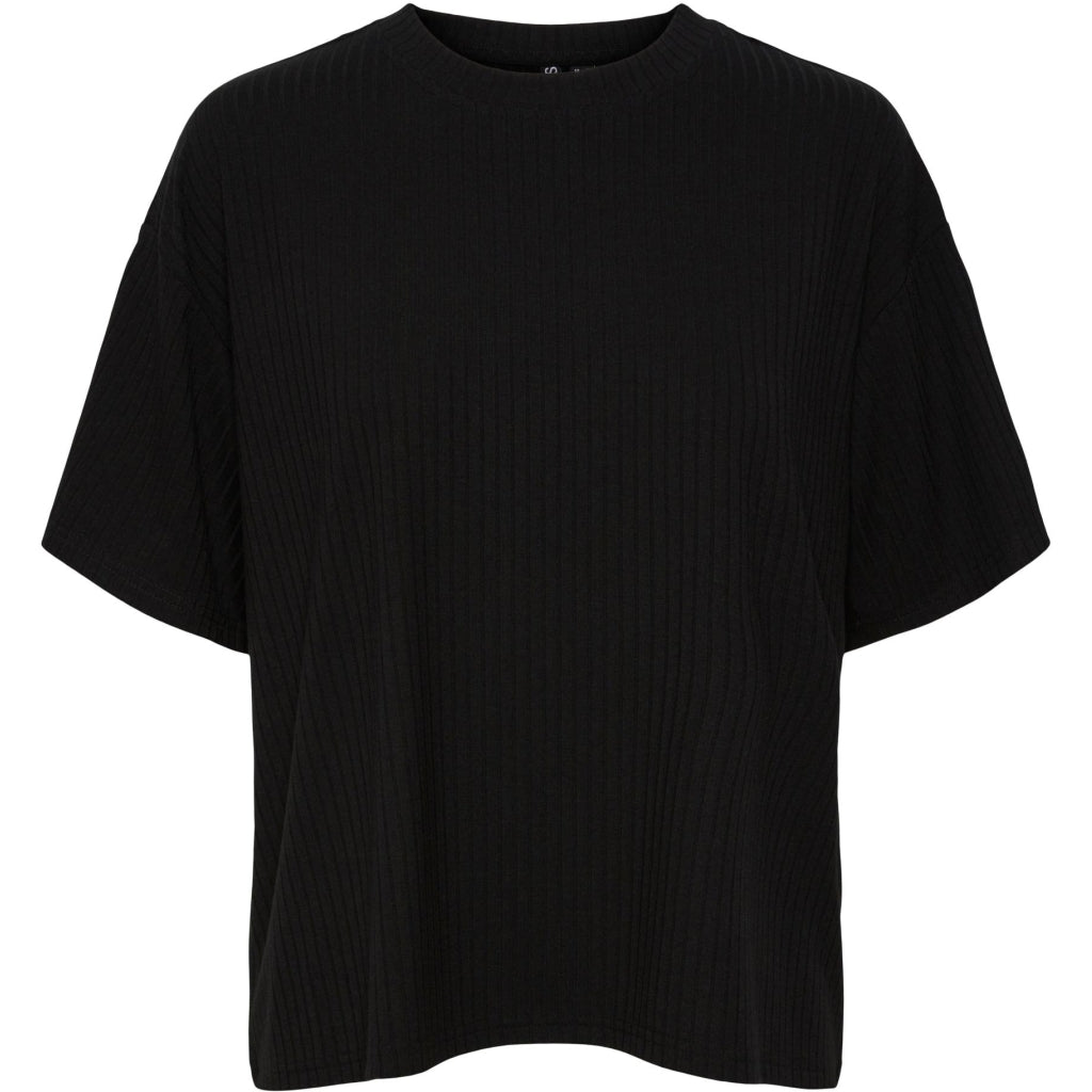 Dame T Shirt Pckylie   Black fra Pieces