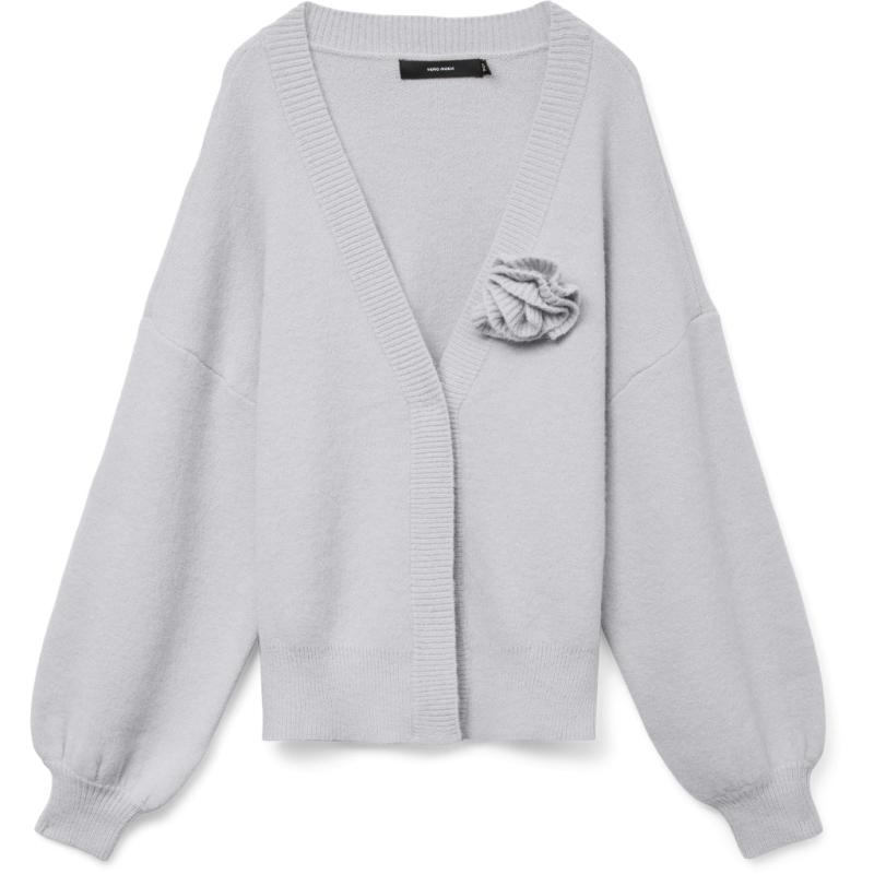 Vero Mode Dame Cardigan Vmcarrie   Light Grey Melange fra Vero Moda