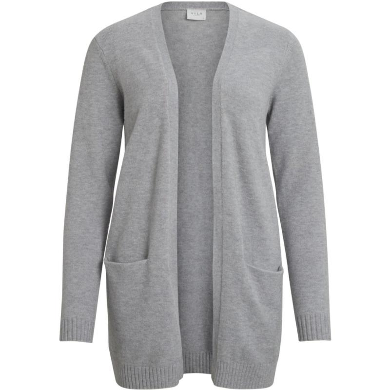 Dame Cardigan Viril Light Grey Melange fra Vila
