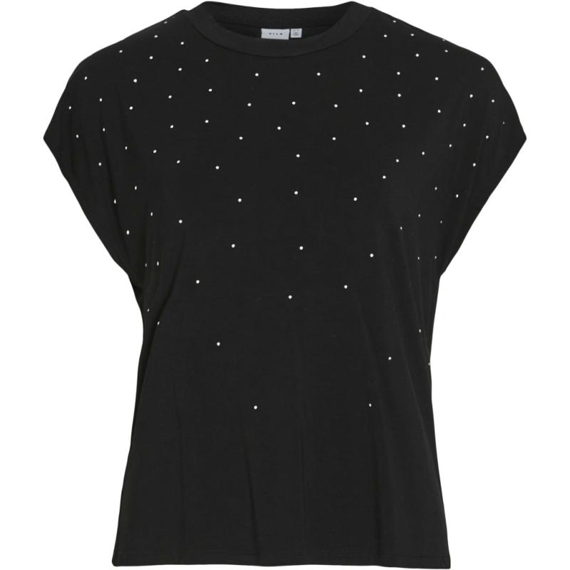 Dame T Shirt Vivovla   Black Beauty fra Vila
