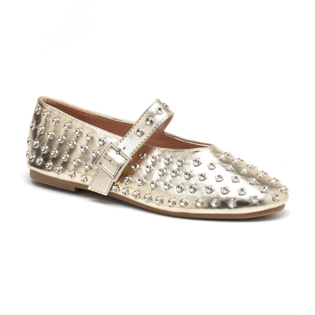 Valerie Dame Ballerina Sko Cm2315   Gold fra Shoes