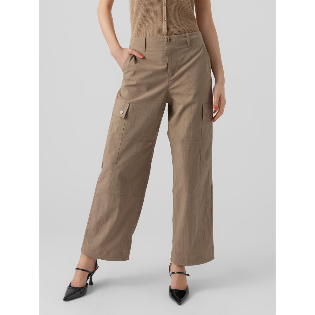 Dame Cargo Bukser Vmriley   Desert Taupe fra Vero Moda