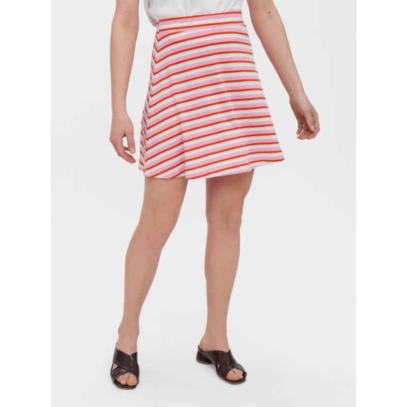 Dame Nederdel Vmtica   Prism Pink Pink Red Green fra Vero Moda