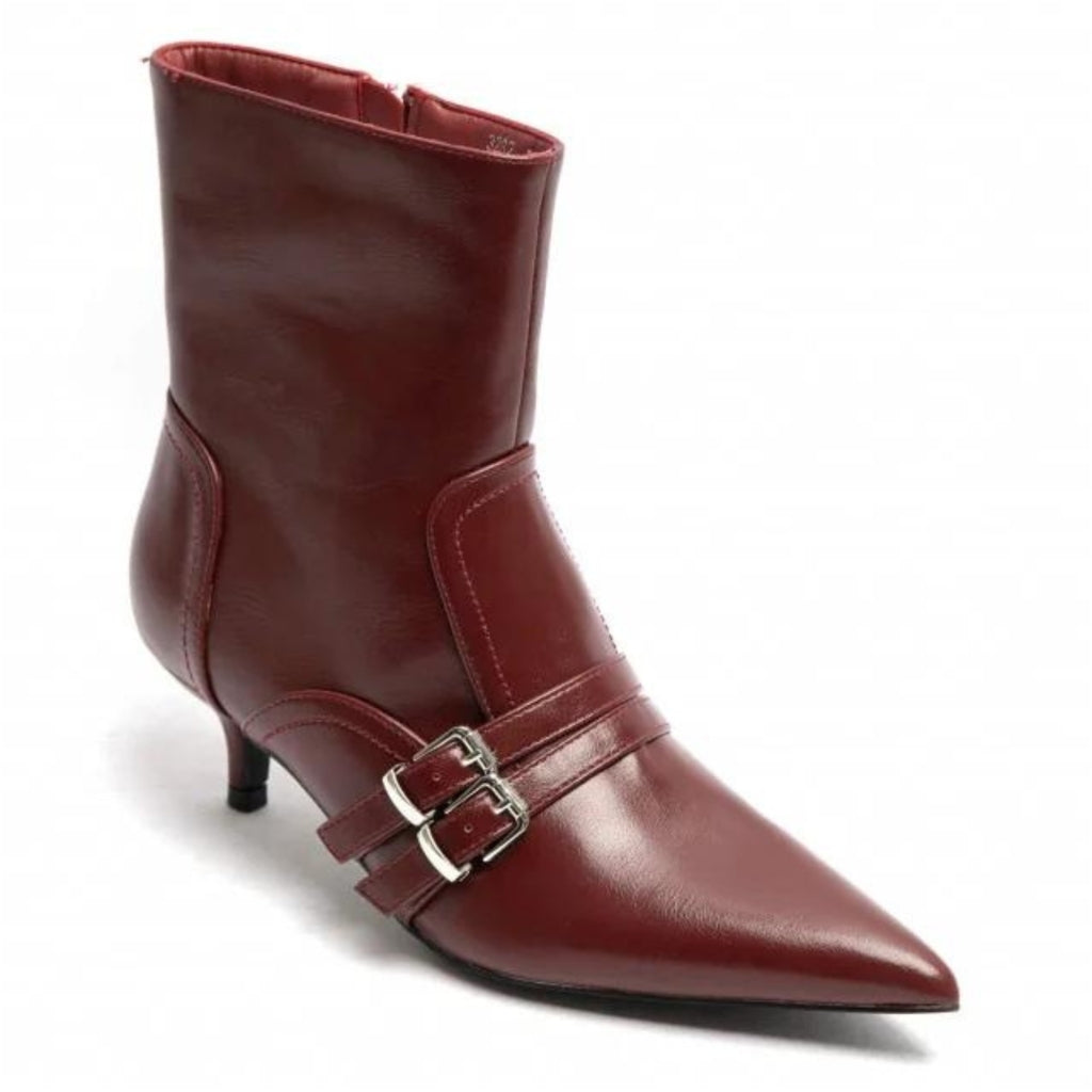 Yvonne Dame Støvle 3232   Wine fra Shoes