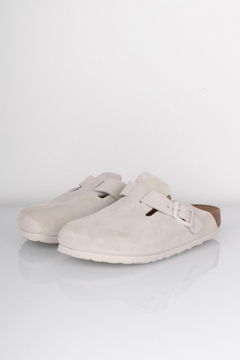 Sandal   Boston Suede Leather   Antique White fra Birkenstock