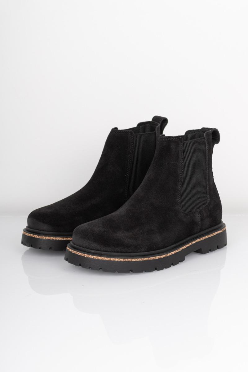 Sko   Highwood Slip On Women Suede Leather   Black fra Birkenstock