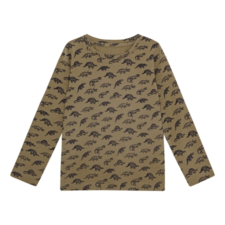 Bluse Brun Dinosaur fra Birkholm