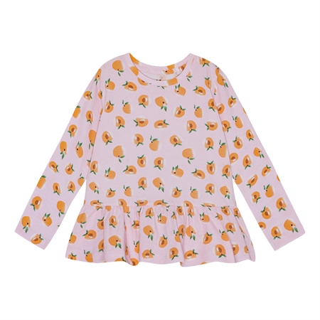 Peplum Bluse Rosa Fersken fra Birkholm