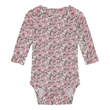 Sakura Blomster Body fra Birkholm - Smuk Langærmet Body