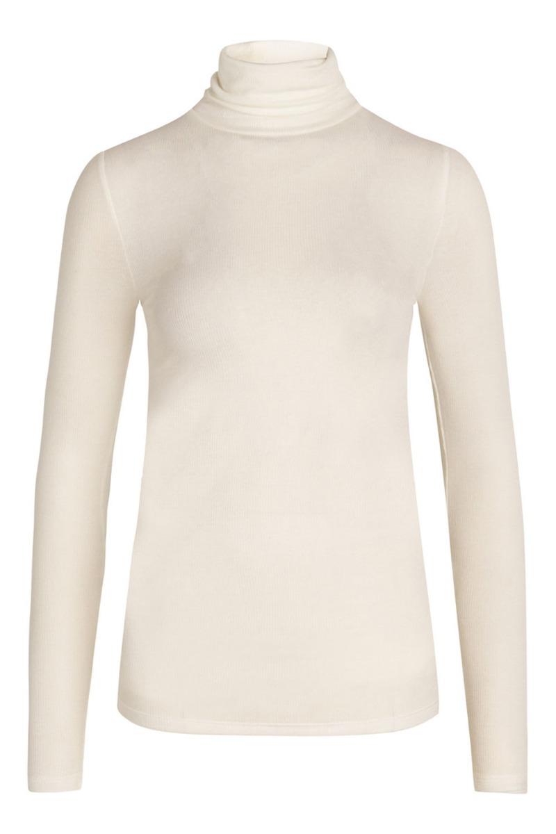 Bluse   Angelabb Roll Neck   Snow White fra Bruuns Bazaar