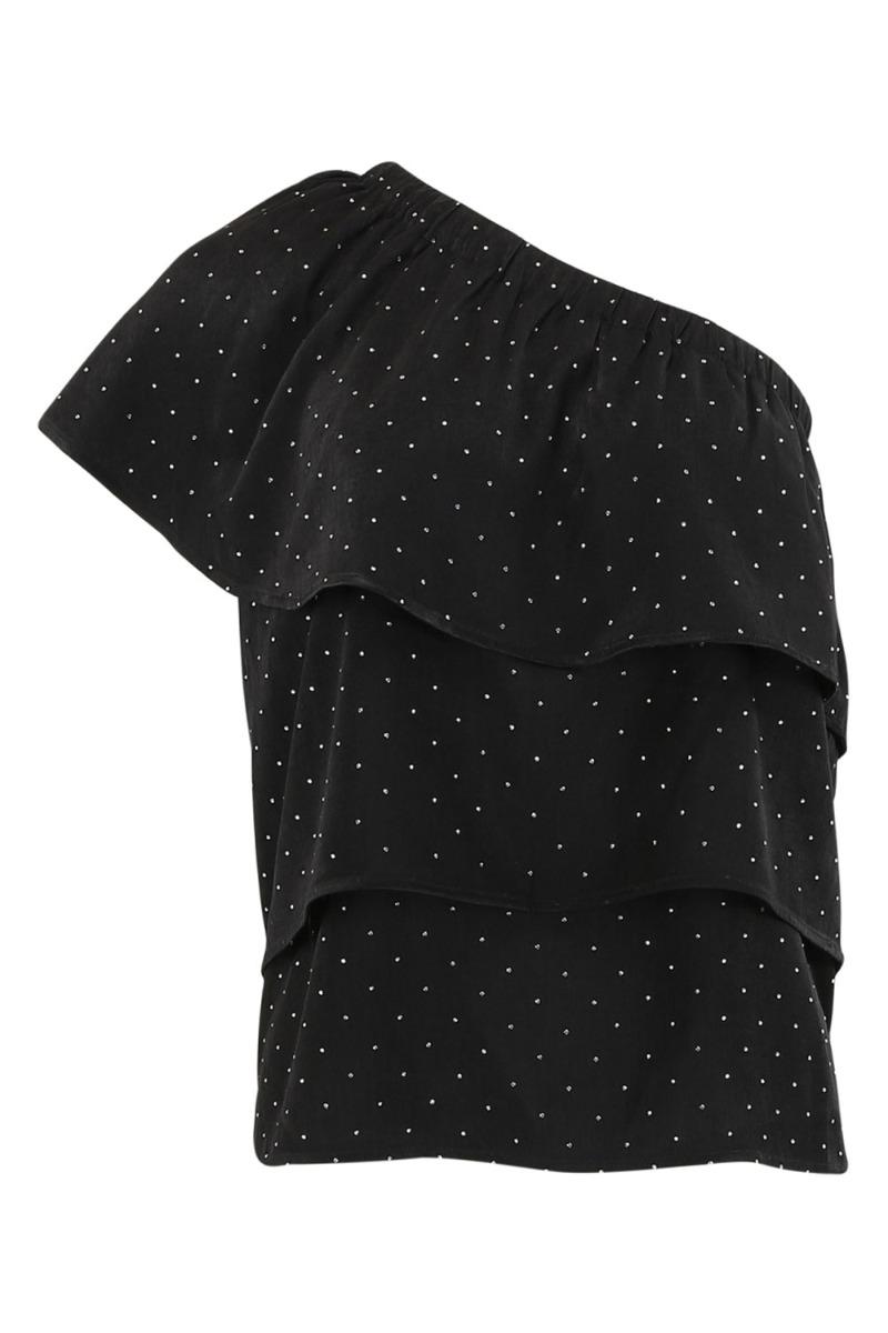 Bluse   Bianca   Black fra Continue