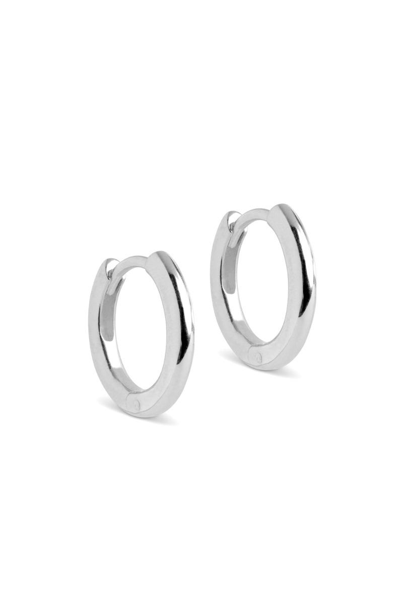øreringe   Hoops Chunky Classic 10 Mm   Silver fra Enamel