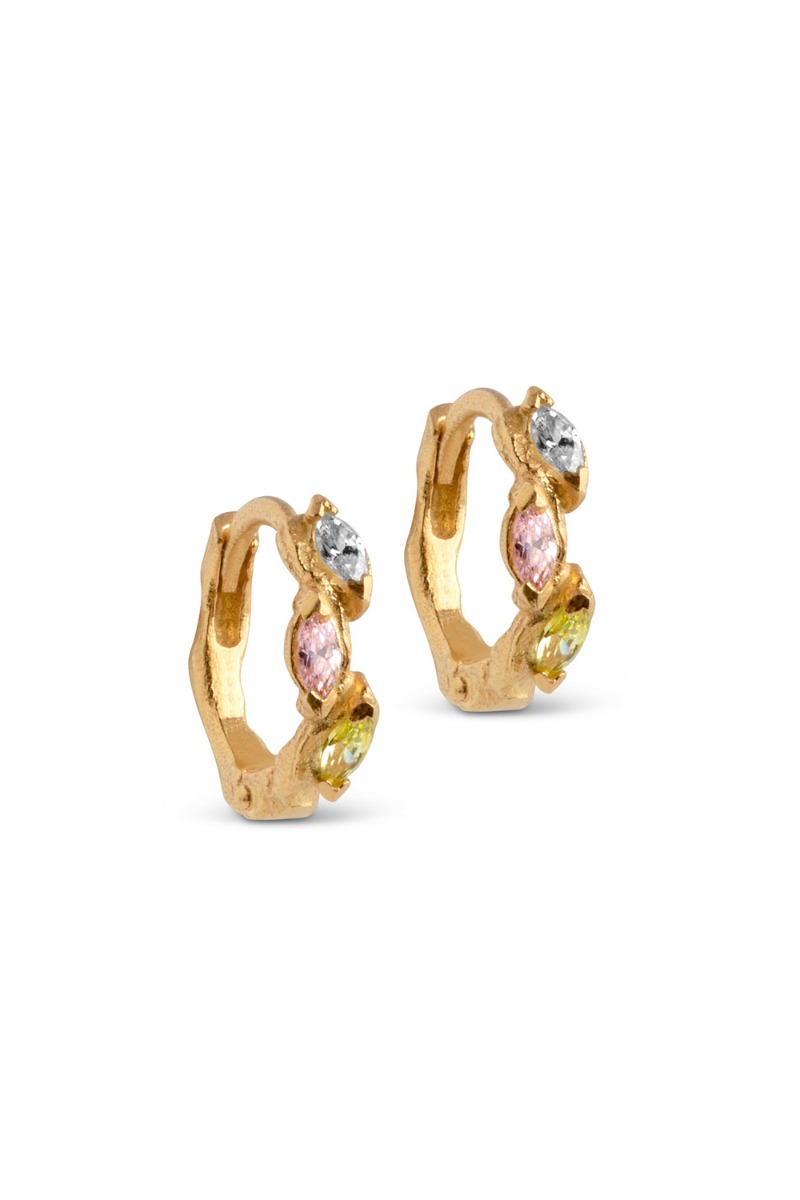 Hoops Laia   Clear Light Pink Light Apple Green fra Enamel