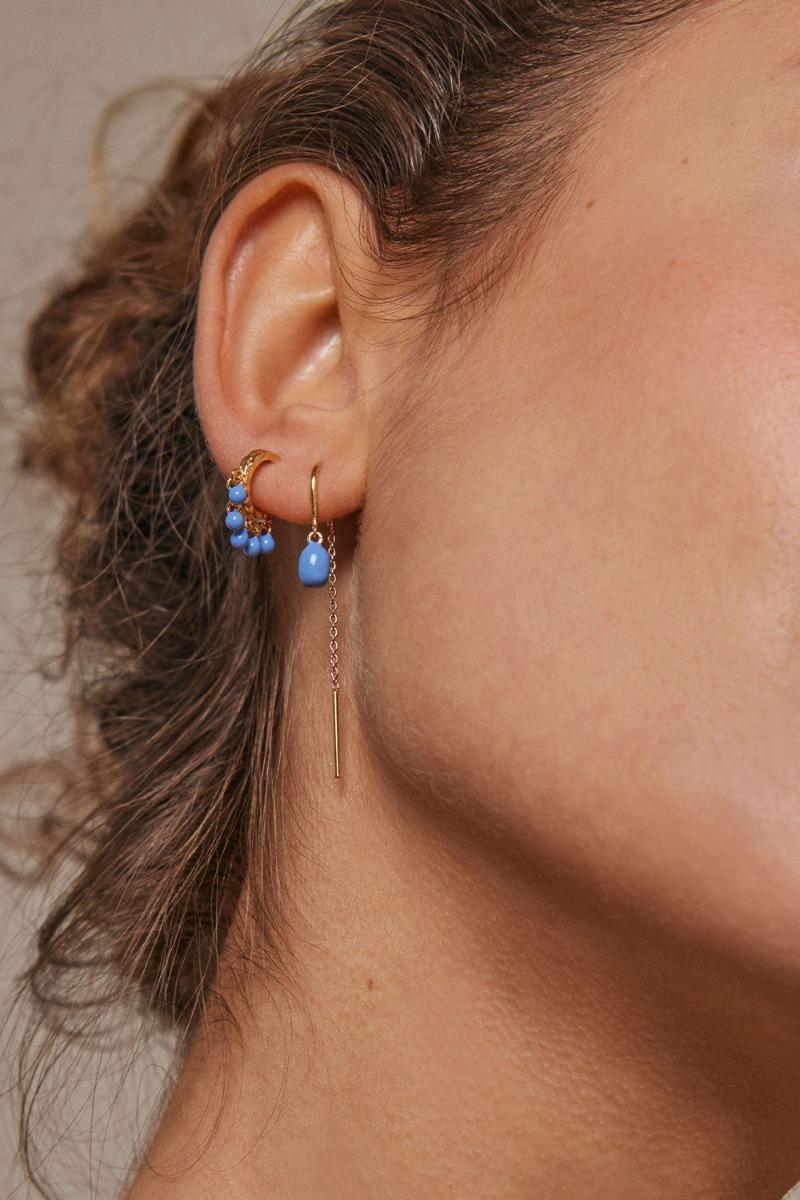 øreringe Eleanor Earring Cornflower fra Enamel