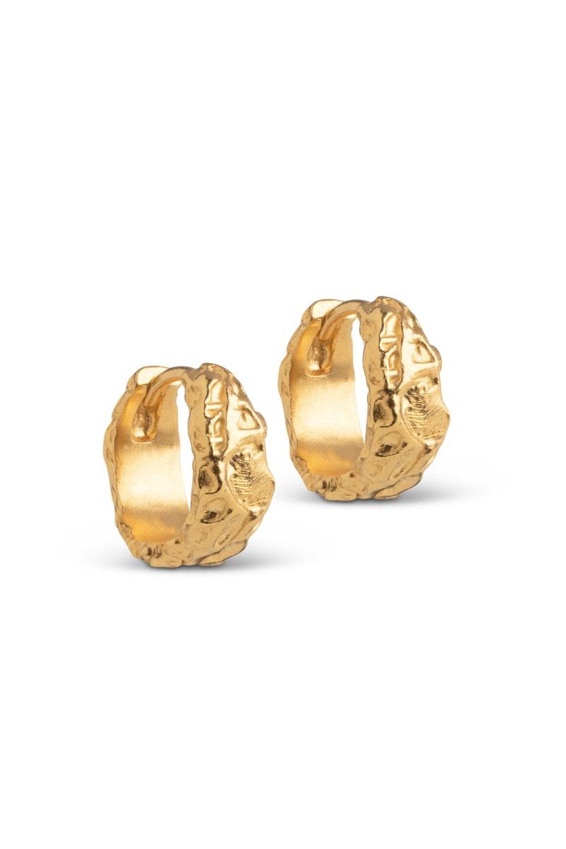 øreringe   Nela Hoops   Gold fra Enamel