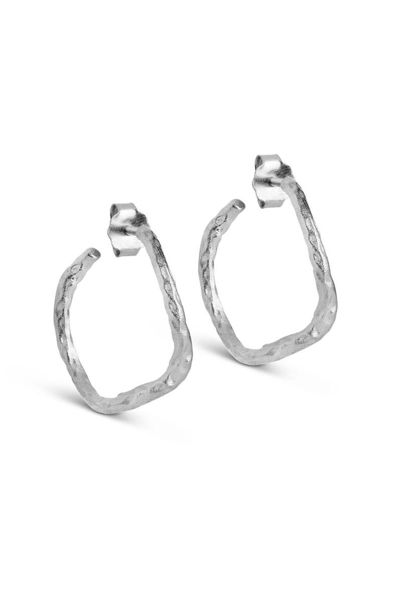 øreringe Sway Hoops Silver fra Enamel