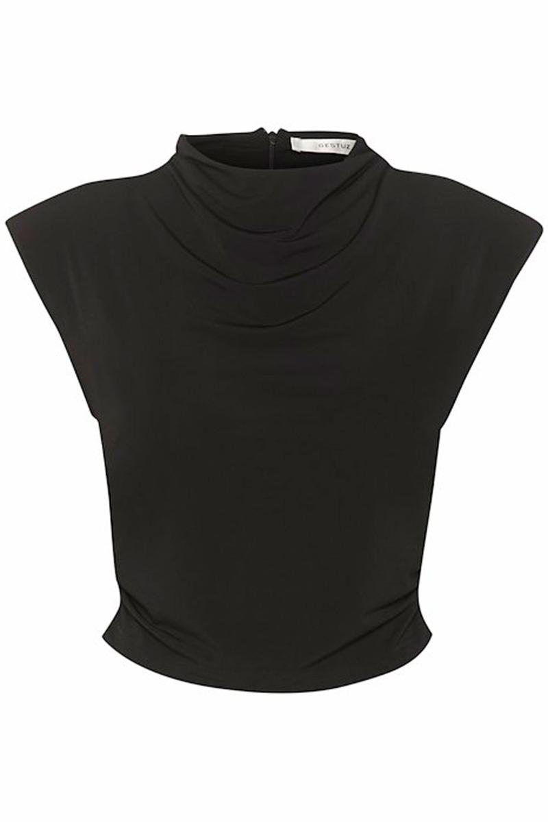 Top   Mailygz Top   Black fra Gestuz
