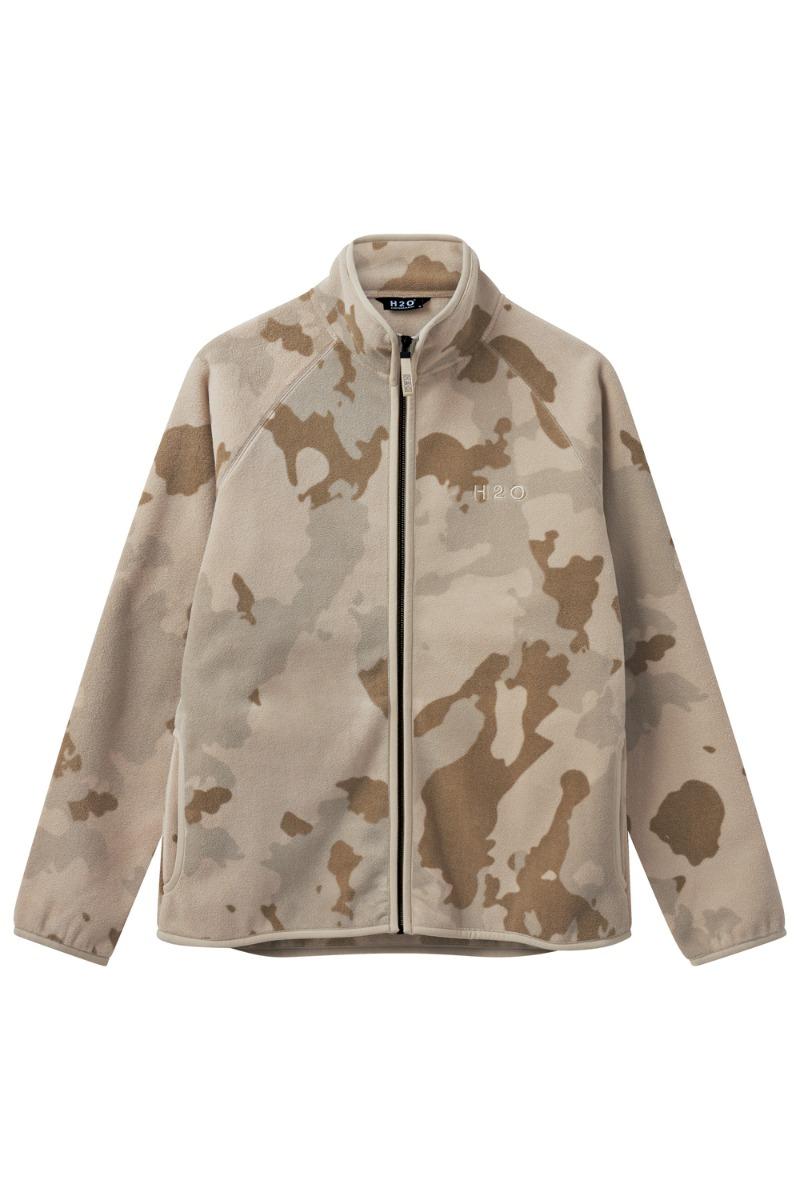 H2O Sejerø Fleecejakke i Egetræ Camouflage - Fantastisk!