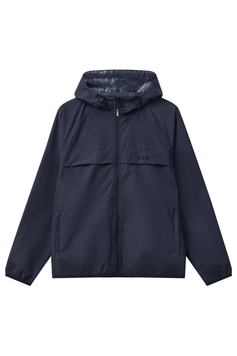 Regnjakke   Basic Rømø Lw Rain Jacket   Packable   Navy fra H2o