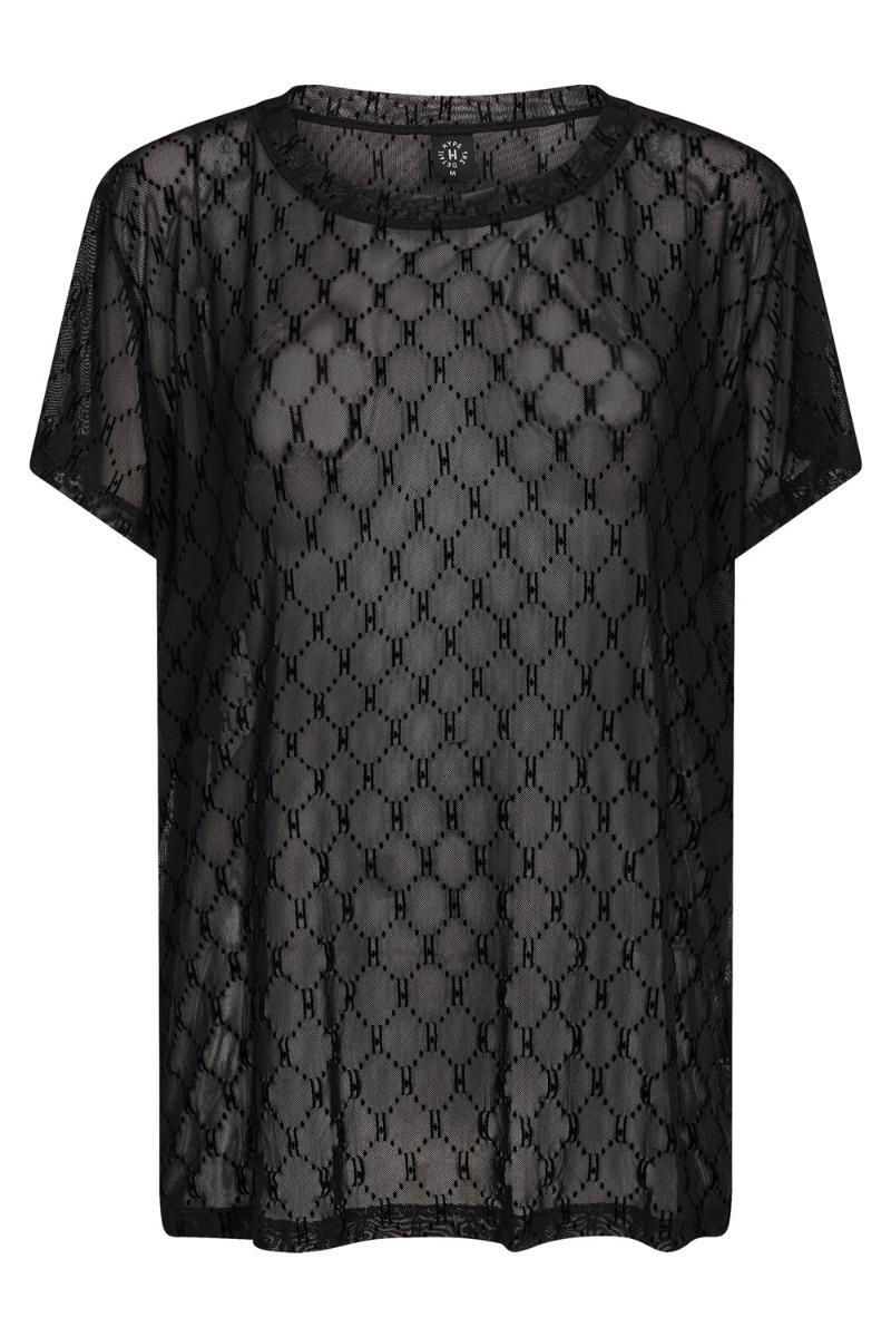 T Shirt   Oversize Mesh   Sort fra Hype The Detail