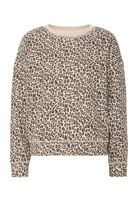 Sweatshirt   Ix Merella Sw2   Caribou Leo Print fra Ichi