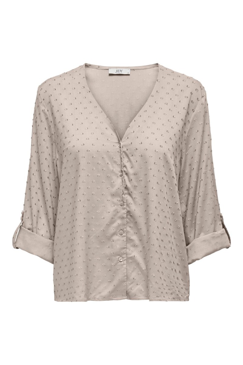 Bluse     Diana Life 7 8 Dobby Shirt   Chateau Gray fra Jdy