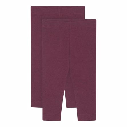 2 Pak Leggings Blomme Lilla fra Birkholm
