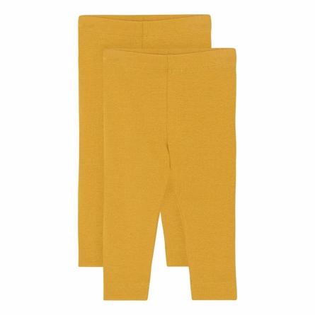 2 Pak Gule Leggings fra Birkholm - Komfort og Kvalitet
