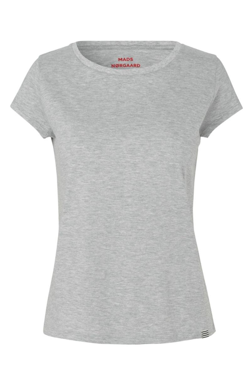 T Shirt   Organic Jersey Teasy Tee Fav   Light Grey Melange fra Mads Nørgaard