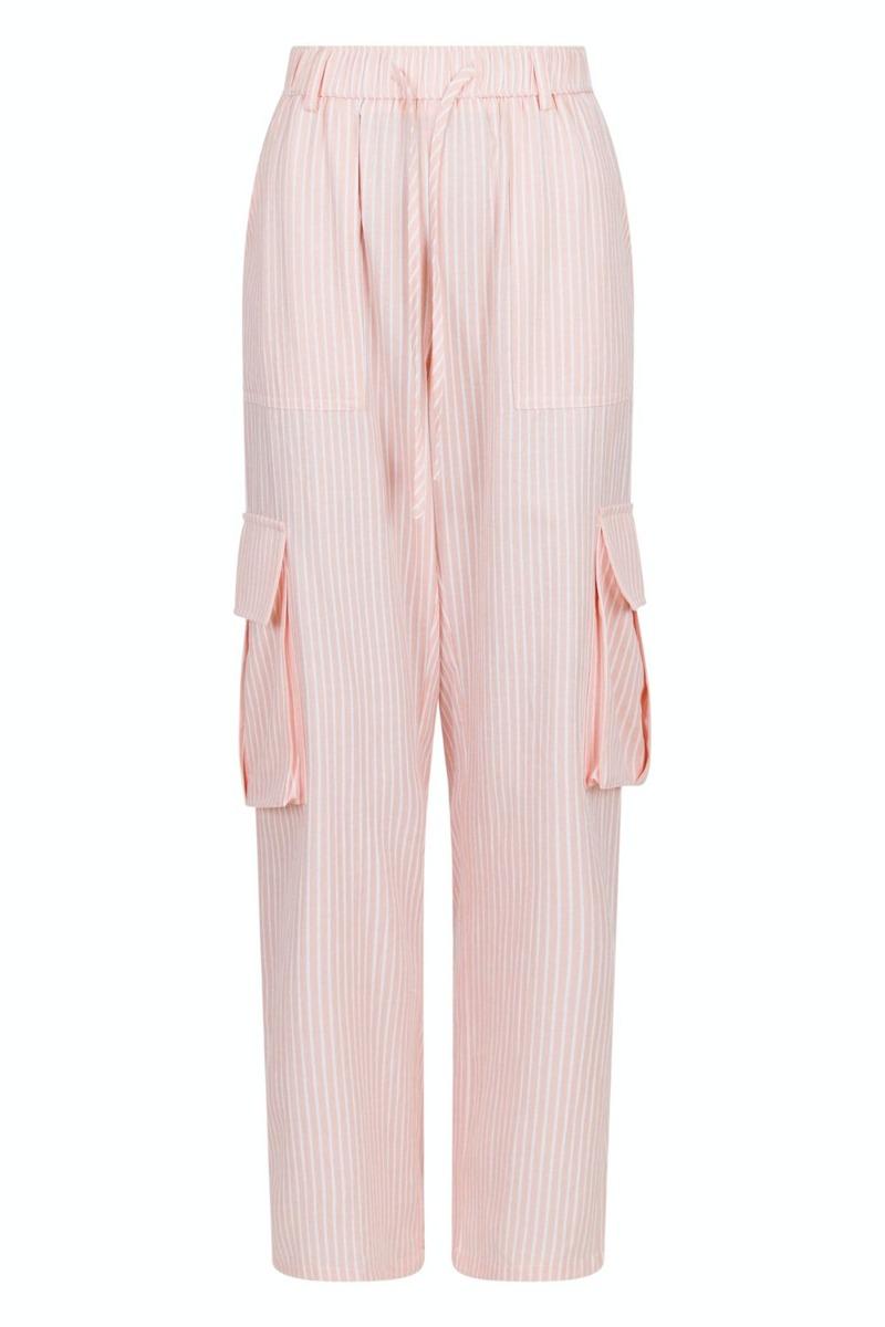 Bukser   Kelly Stripe Pants   Light Pink fra Neo Noir