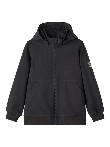 Softshell Jakke Alfa Badge Sort fra Name It