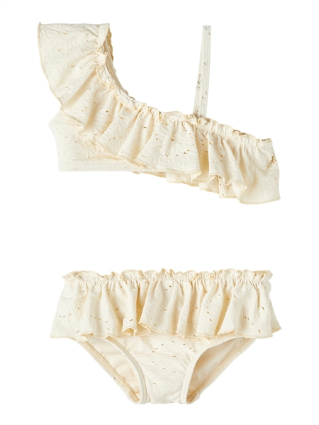 Lil Atelier Fabiola Bikini med Flæser - Turtledove