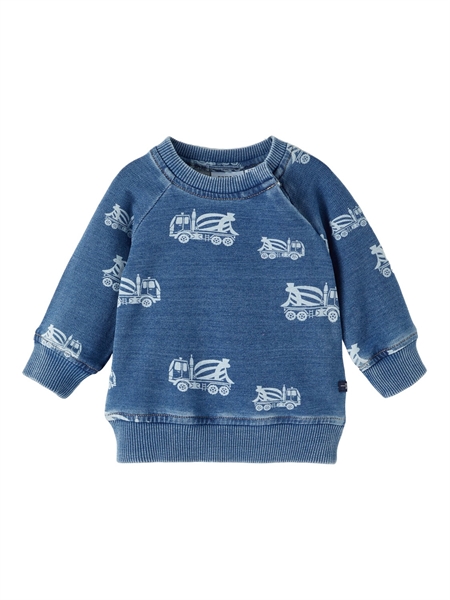 Sweatshirt Dann Medium Blue fra Name It