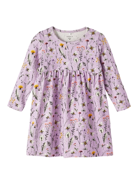 Smuk blomstret babykjole Hubine Orchid Bloom fra Name It