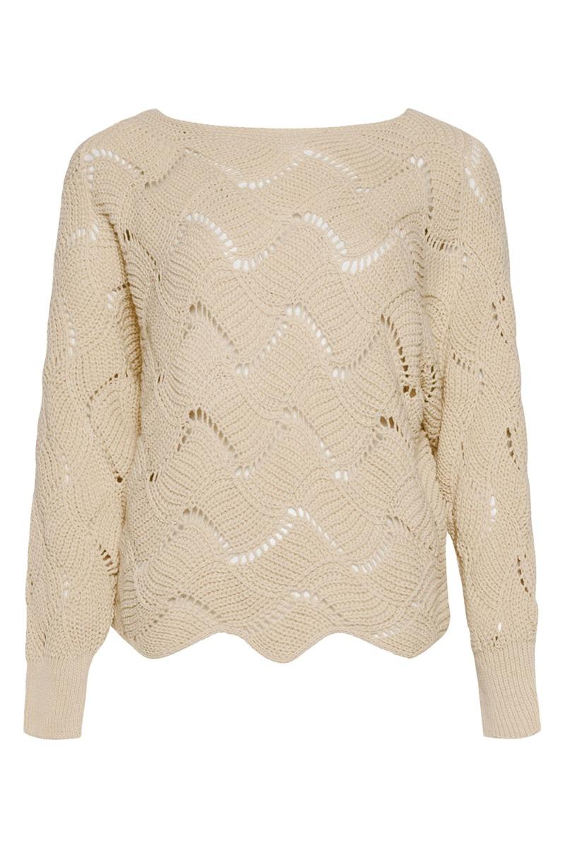 Strik   Taffy Knit Sweater   Sand fra Noella