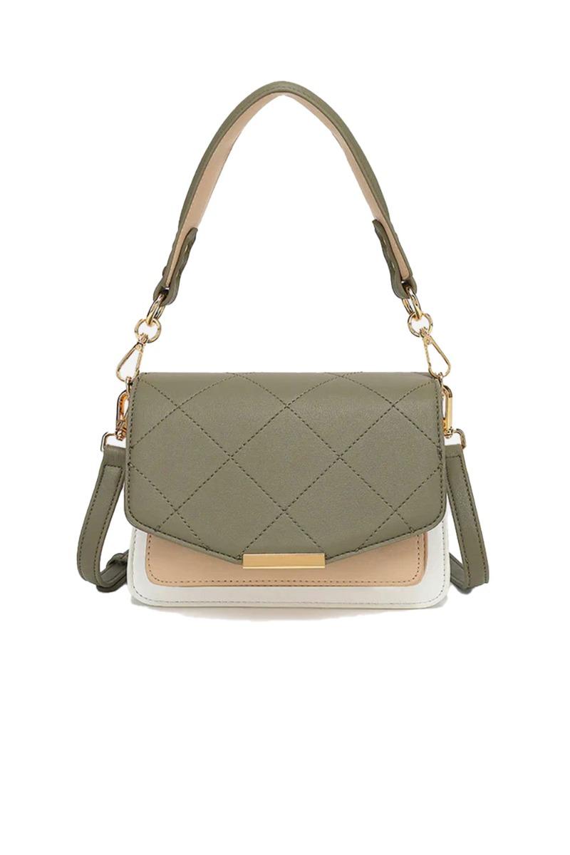 Taske   Blanca Multi Compartment Bag   Army White Beige fra Noella