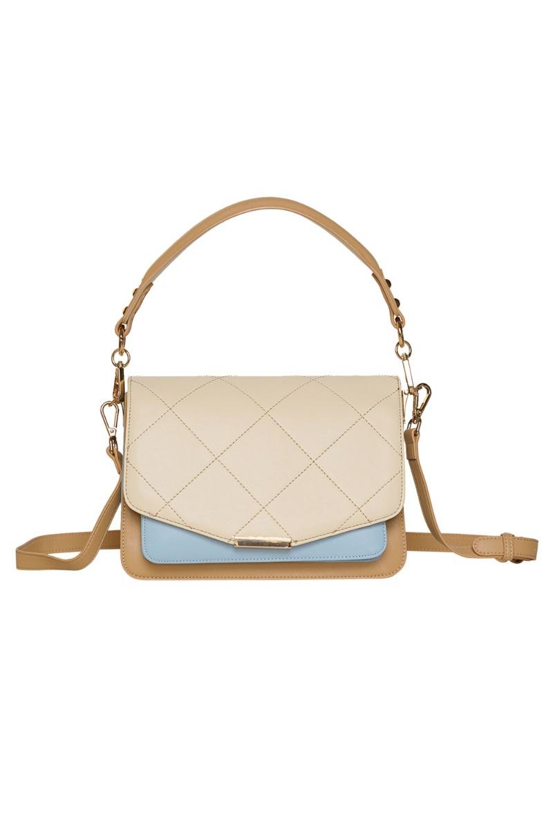 Taske   Blanca Multi Compartment Bag   Offwhite Lightblue Camel fra Noella