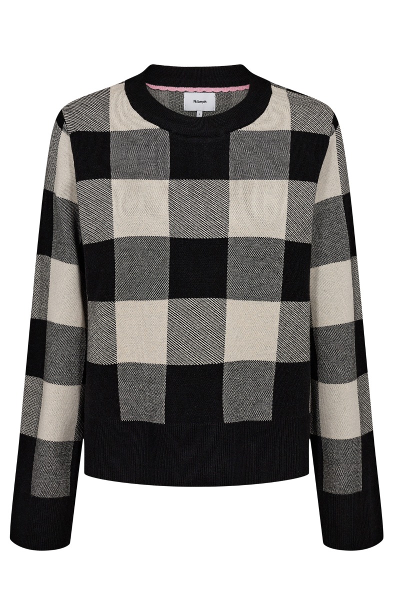 Nümph Nulitta Pullover i Caviar - Blød og Løs Strik