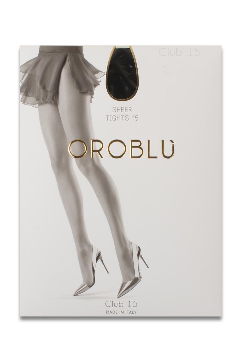 Oroblu CLUB15 Strømpebukser - Flot Sort Nylonstrømpe