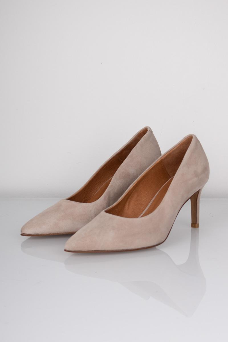 Klassiske Nubia Stiletter i Taupe Suede fra Pavement