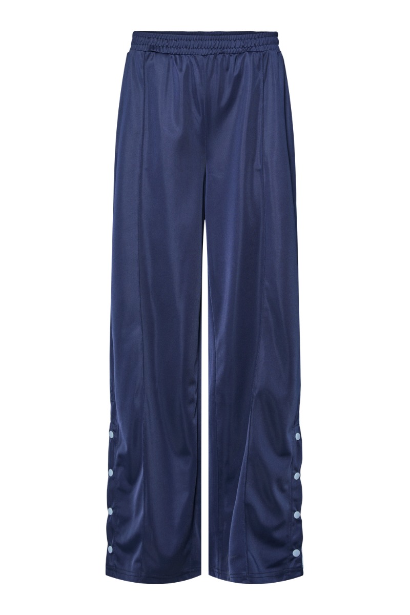 Bukser   Pc Grace Mw Button Pants Au24   Maritime Blue fra Pieces