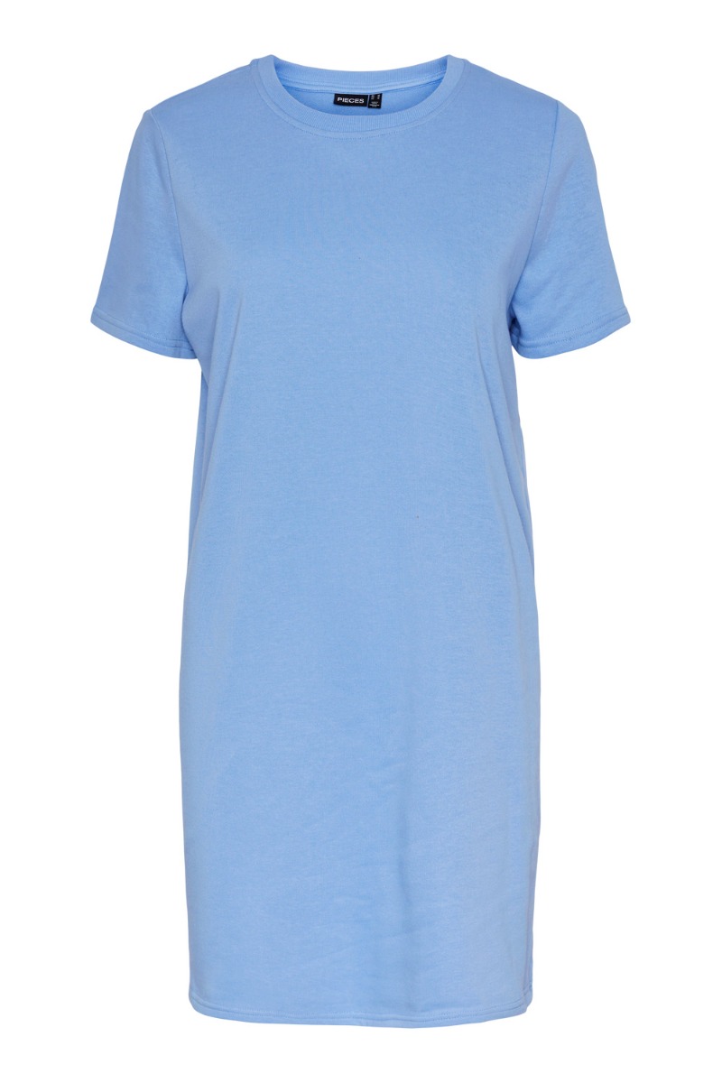 Kjole Pc Chilli Summer Ss Sweat Dress Hydrangea fra Pieces